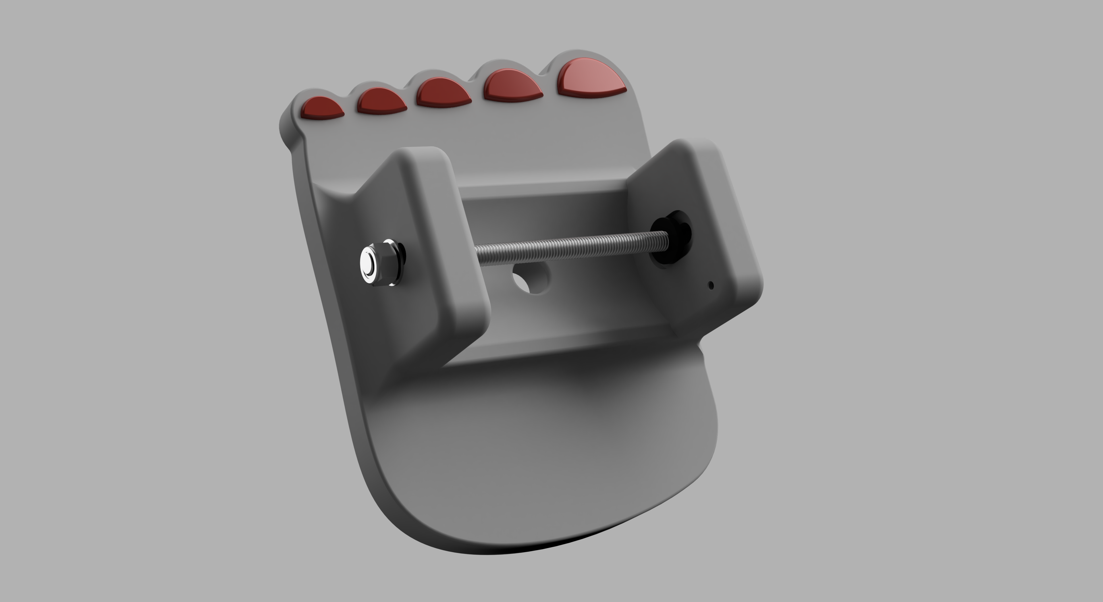 Fusion 360 render of the caravan foot